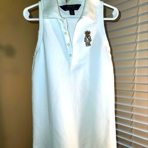 Polo Ralph Lauren sleeveless dress with tennis bear logo